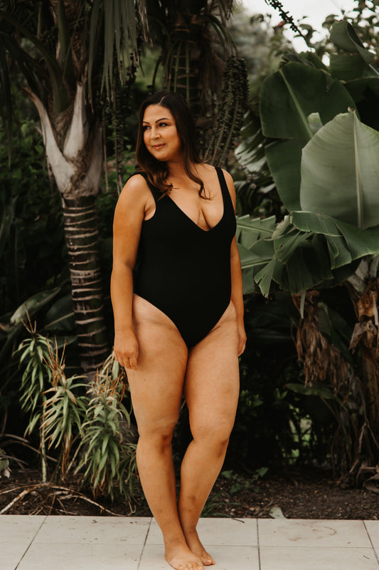 Black One Piece Swimsuit